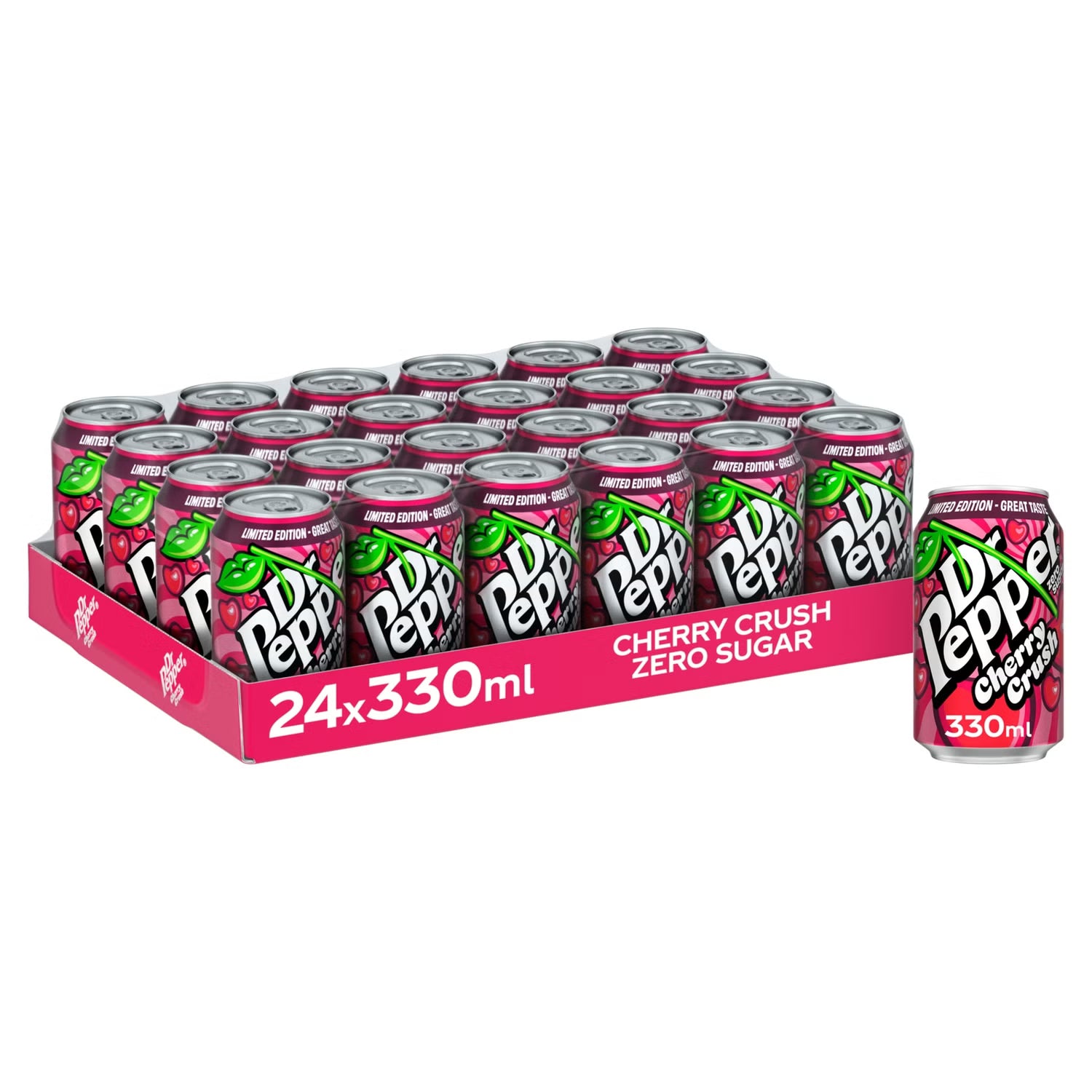 Dr Pepper Zero Cherry Crush 24 x 330ml