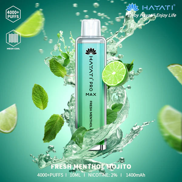The Hayati Pro Max 4000 Disposable Vape Device 20MG