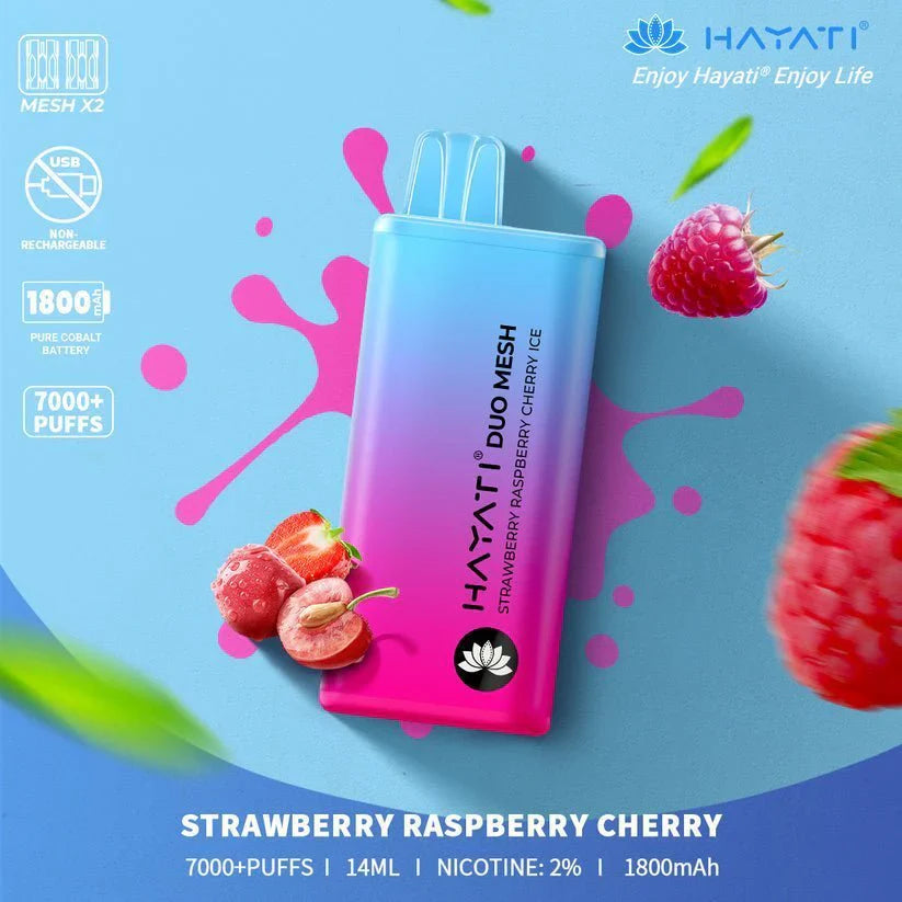 Hayati Duo Mesh 7000 Puffs Disposable Vape Pod 20MG