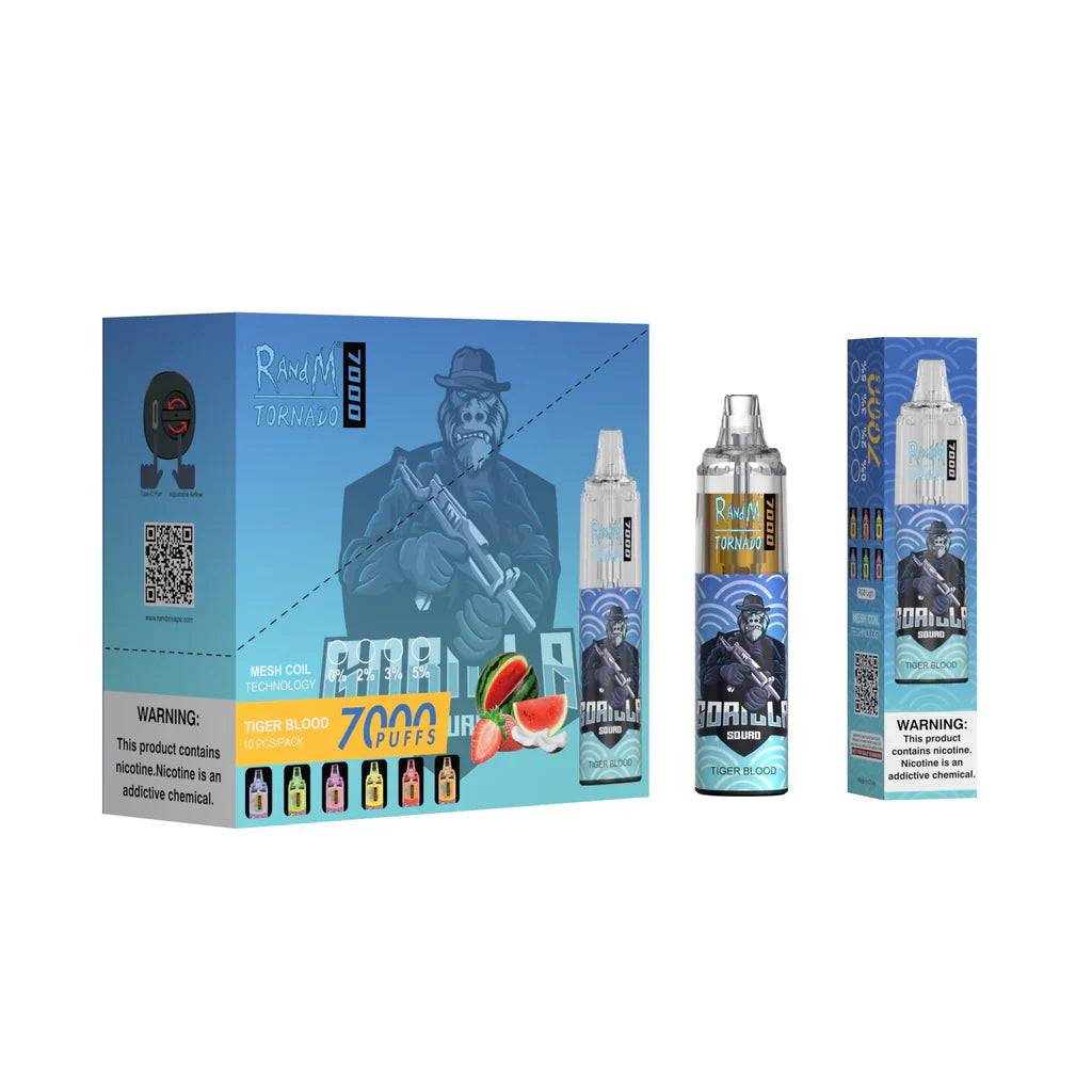 RAndM Tornado 7000 Puffs Disposable Vape 20MG (Pack of 10)