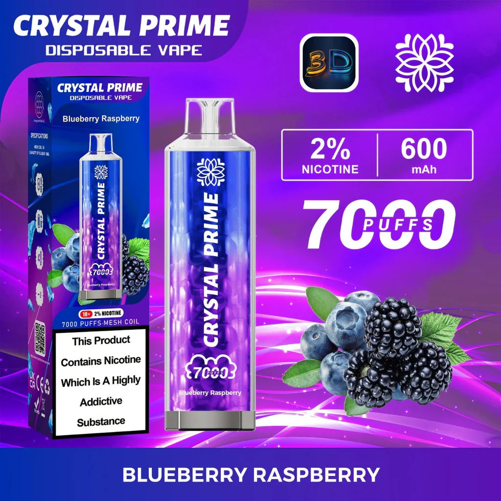 Crystal Prime 7000 Puffs Disposable Vape Pod Device 20MG