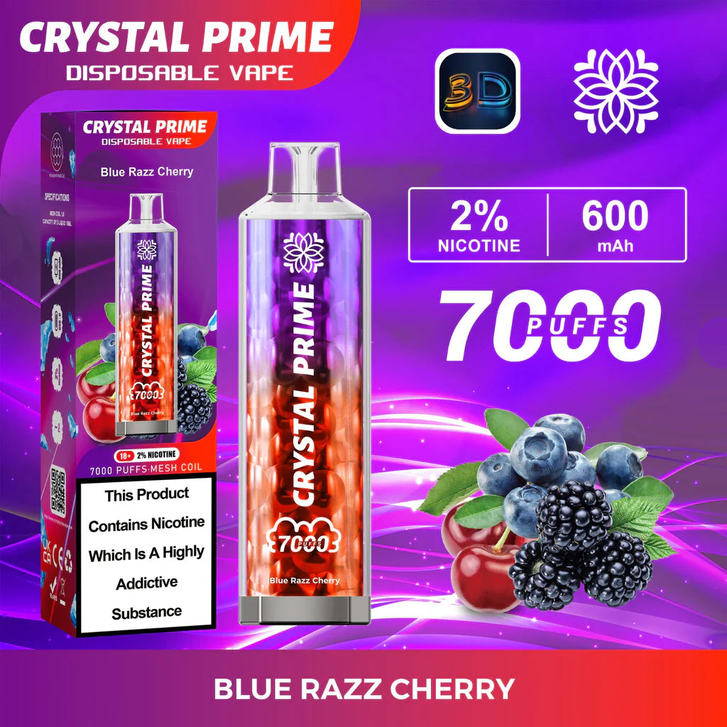 Crystal Prime 7000 Puffs Disposable Vape Pod Device 20MG